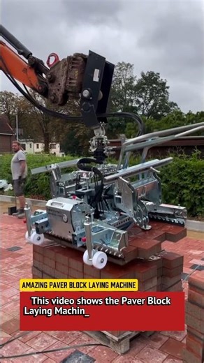 Amazing Paver Block Laying Machine | Modern Road Construction Technology 2025.