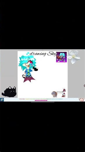 | drawing Sky || Friday Night Funkin'| #sky #fnf #art #1k #vocaloid #artist #music