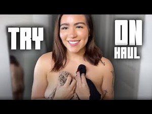 See Through Bikini - Try On Haul | 4K TRANSPARENT DRESSES DRY VS WET