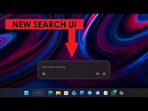 First Look: Windows 11's new Copilot Powered Taskbar Search Box