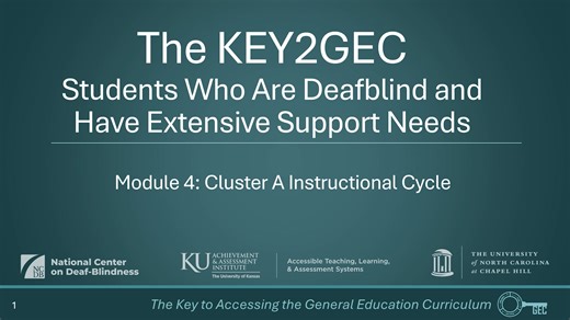 Module 4: Cluster A Instructional Cycle
