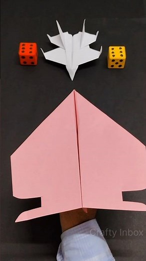 How To Make a Cool Paper Airplane 🚀 Easy Origami Plane #diy #homemadepapercraft #paperplanes