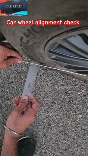 Car wheel alignment check #wheelalignment #wheelalignmentcheck #carwheel #shorts