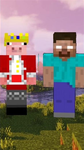 TECHNOBLADE VS HEROBRINE TEAM #minecraft #shorts #minecraftshorts