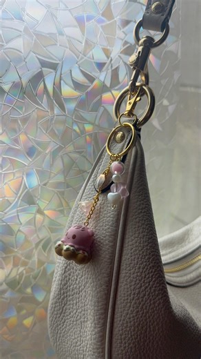 Handmade Pearl Munchling Keychain – Finding Nemo Charm, Cute Disney Pixar Accessory, Ocean Theme Bag Charm