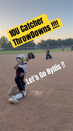 10U Catcher showing off her arm ! #softball #catching #shortvideo #shortsfeed #shorts #regulators #1