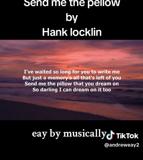 Send Me the Pillow by Hank Locklin Music Video