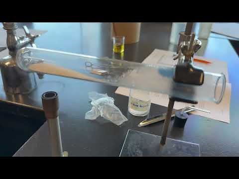 Decomposition of sodium bicarbonate