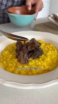 Risotto alla Milanese with Slow Cooked Beef Cheeks