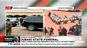 3.8K views · 213 reactions | President Uhuru Kenyatta arrives at Nyayo stadium for Kibaki's funeral service | Nation | Facebook