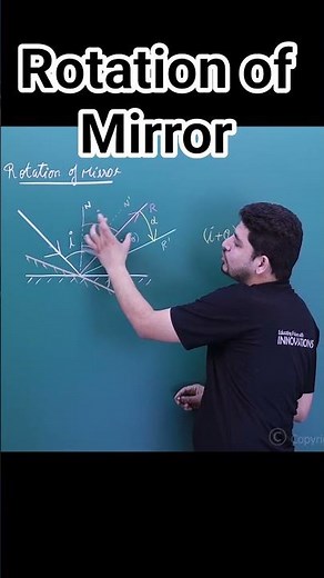 Rotation of Plane mirror and Rotation of Reflected ray #neetphysics #optics #planemirror