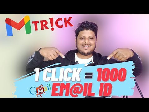 Create Unlimited Email Addresses in 1 click | Gmail Dot Trick Generator !!