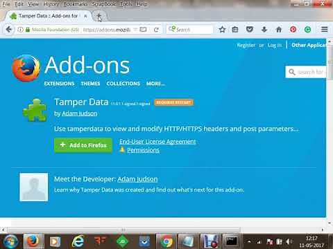 Understanding Server Request Response using Tamper Data Plugin Firefox