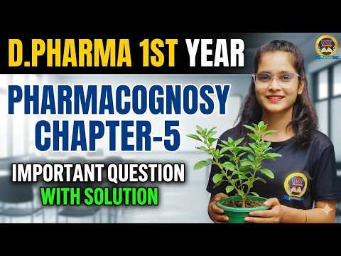 👉 D Pharma 1st Year Pharmacognosy Full Revision 🔥 | One Shot Complete Course | 100% Pass Trick