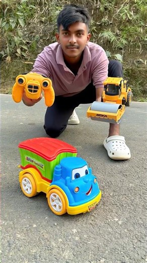 Remote control Road Roller and dumber truck Deko￼😛￼
