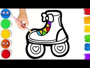 How To Draw a Roller Skates 🛼| Step By Step