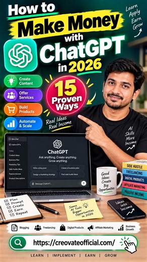 How to Make Money with ChatGPT in 2026: 15 Proven Ways to Earn Online
