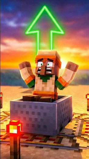I made a Villager Cannon and look what happened... 😂 #minecraft #shorts #tutorial