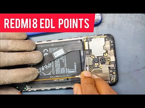 Redmi 8 Edl Point / disassembly backcover