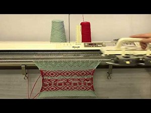 Brother KH930 knitting machine short demo video