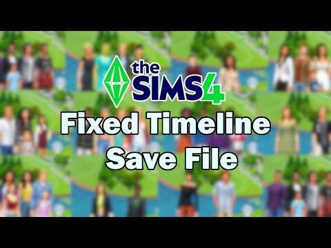 New Sims 4 Save File!!! Timeline fixed and now set 25years after the Sims 2!