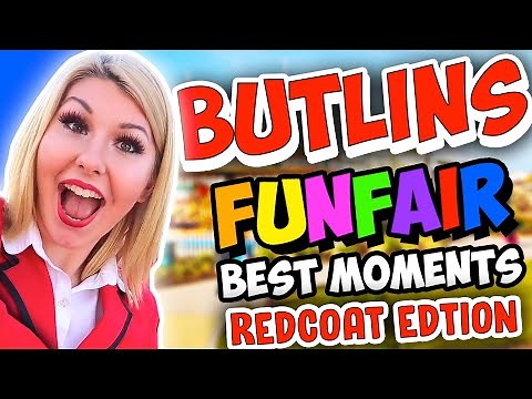 BUTLINS Bognor REDCOATS AT THE FUNFAIR RIDES AT BUTLINS BOGNOR REGIS!!