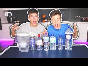 BLINDFOLDED WATER TASTE TEST CHALLENGE VS JOE TASKER!!! (Who Will Win?)