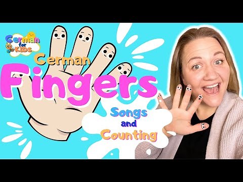 Learn German Finger Names | Counting | Songs | German for Toddlers | Nursery Rhymes