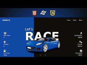 Responsive Animated Landing Page HTML TAILWIND CSS And JAVASCRIPT (GSAP) | CAR