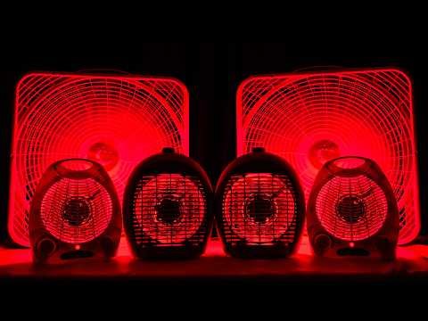 😴 4 Heater Sounds and 2X Deep Box Fan Noise for Sleeping, Studying and Deep Relaxation