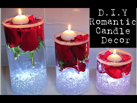 HOW TO: DIY WATER CANDLES ❤️THE PERFECT CENTERPIECE FOR VALENTINES DAY OR A ROMANTIC NIGHT IN ❤️EASY