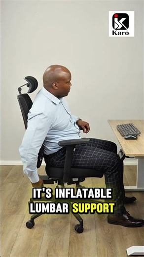 OrthoMax Ergonomic Office Chair – Advanced Adjustable Lumbar Support for Back Pain Relief