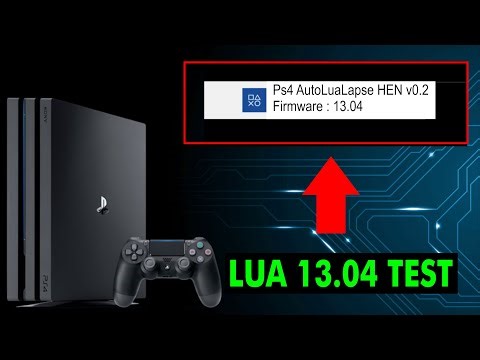 Lua Lapse PS4 Firmware 13.04 testing