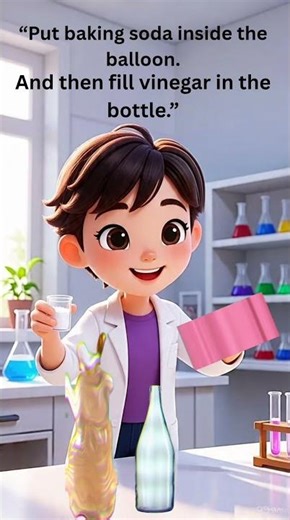 Can a balloon inflate without blowing air? 😲🎈Science makes it possible! 🔬✨Watch till the end 👀