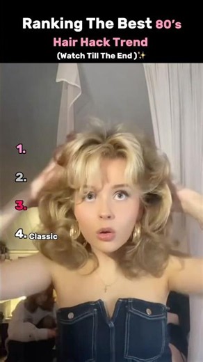 Ranking The Best 80’s Hair Hack Trend ✨