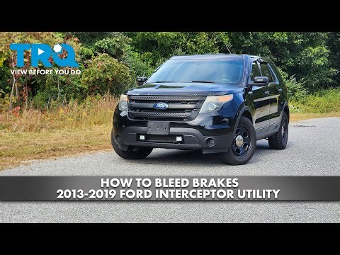How to Bleed Brakes 2013-2019 Ford Interceptor Utility