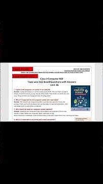 Complete Chapter 6 SLO Based Important Questions | Class 9 Computer #shorts #class9computer