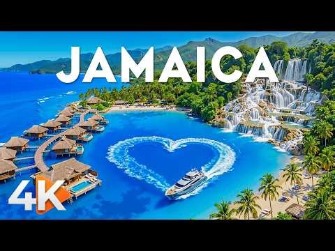 [4K] Jamaica 🇯🇲 Most Beautiful Tropical Beaches & Turquoise Lagoons | Caribbean Summer Escape