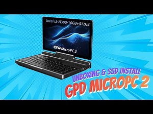 GPD MicroPC 2 Unboxing and 2 TB SSD Install!