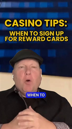 When visiting a casino for the first time, DO NOT sign up for a new player card unless you get a sign up bonus or some type of marketing offer.