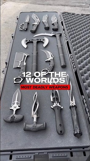 12 Of The Worlds Most Deadly Weapons #shorts #knivescollection