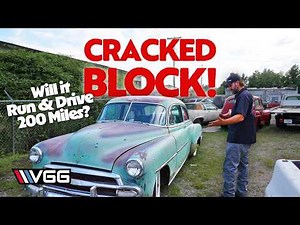 CRACKED BLOCK! Will This Antique Car RUN AND DRIVE 200 Miles Home?