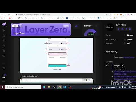 LayerZero Airdrop - step by step Airdrop Tutorial