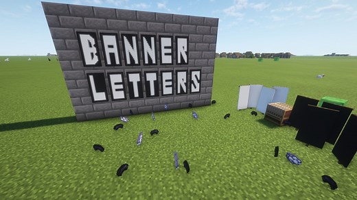 How to make letters on banners in Minecraft