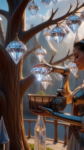 Diamond Tree Harvest 💎🤖 | Future Meets Fantasy