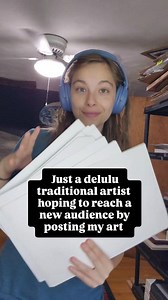 It would be cool if Facebook showed this reel to some new peeps! ❤️🥰 But hey, even if you'd been here awhile, thank you for sticking around! I'm mostly a watercolor artist but have recently began experimenting with gouache. I like to paint surrealism, fantasy, animals, and portraits. #artist #watercolorartist #gouacheart #surreal #weirdart | Kaitlyn Page