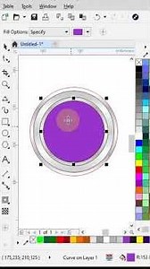 CREATE ELEMENT DESIGN 3D BUTTON #coreldraw #design #tutorial #designgraphic, #3d