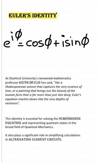 Euler's Identity | The Most Beautiful Equation Ever | Leonhard Euler
