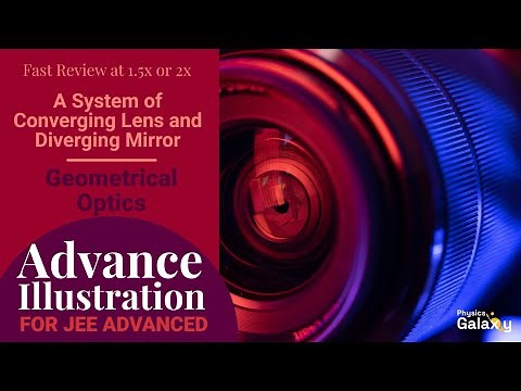 16. Advance Illustration | Geometrical Optics | A System of Converging Lens and Diverging Mirror
