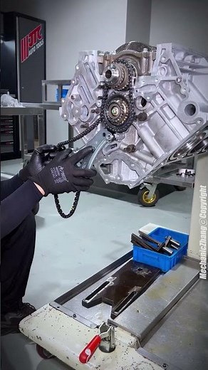 Part 1 V8 Engine Assembly Process.